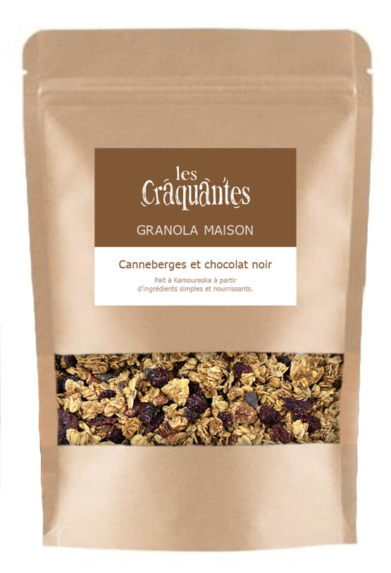 Granola Canneberges et chocolat noir 500 g